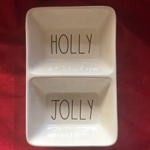 Rae Dunn Holly Jolly Candy/condiment dish